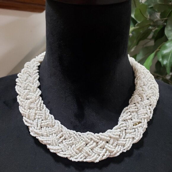 Unbranded Jewelry - "Womens Fashion Multi Strand Beaded Heavy Braided Statement Collar Style Necklac